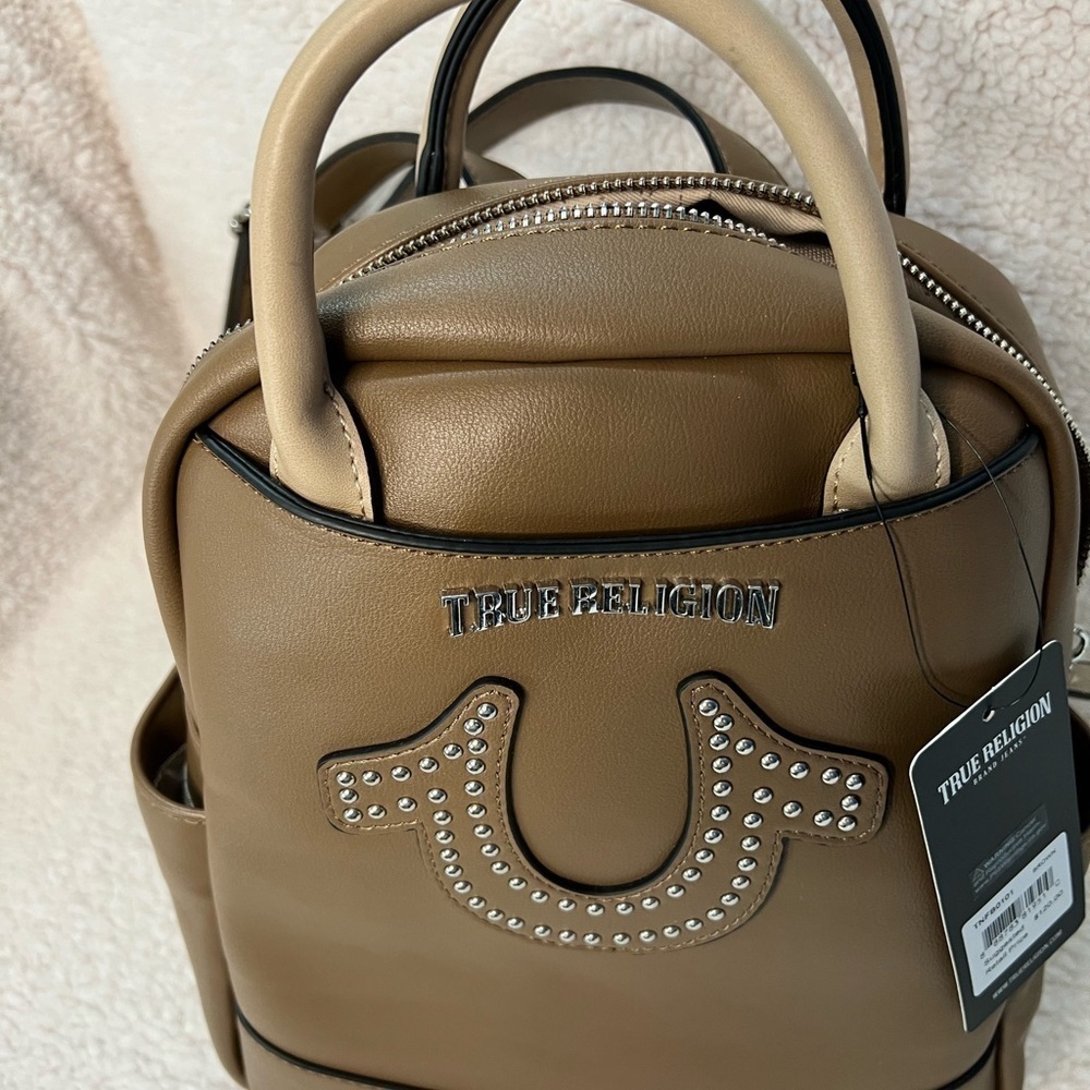 True Religion mini backpack studded light brown - Picture 3 of 9
